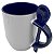 Caneca com Colher Alça e Interior Azul Escuro - Jkb - Imagem 2