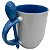 Caneca com Colher Alça e Interior Azul Claro - Importada - Imagem 3