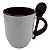 Caneca com Colher Alça e Interior Marrom - Jkb - Imagem 1