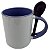 Caneca Importada com Colher Reta Alça e Interior Lilás - Imagem 1