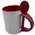 Caneca Importada com Colher Reta Alça e Interior Vermelho - Imagem 2