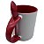 Caneca Importada com Colher Reta Alça e Interior Vermelho - Imagem 4
