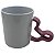 Caneca Cerâmica Alça Urso Rosa 325ml - Mecolour - Imagem 2