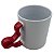 Caneca Cerâmica Alça Urso Vermelha 325ml Mecolour - Imagem 4