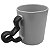 Caneca Cerâmica Alça Urso Preto 325ml - Mecolour - Imagem 4