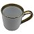 Caneca Cerâmica Borda e Alça Dourada 380ml - Mecolour - Imagem 2