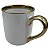 Caneca Cerâmica Borda e Alça Dourada 380ml - Mecolour - Imagem 3