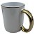 Caneca Cerâmica Alça e Colarinho Dourada 325m - Mecolour - Imagem 2