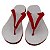 Chinelo para Sublimação com Sola e Tira Vermelha (Par) - Imagem 1