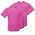 Camiseta rosa chiclete 100% poliéster do p ao gg - Imagem 2