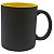 Caneca Mágica Preto Fosco Interior Amarelo (Porcelana 325ml P/ Sublimação) - Imagem 1