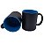 Caneca Mágica Preto Fosco Interior Azul Claro (Porcelana 325ml P/ Sublimação) - Imagem 2