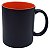 Caneca Mágica Preto Fosco Interior Laranja (Porcelana 325ml P/ Sublimação) - Imagem 1