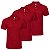 Camiseta Polo Vermelha - P ao GG (100% Poliéster) - Imagem 2