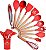 Kit C/12 Utensílios De Cozinha Silicone Cabo Madeira - Imagem 1