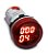 Horímetro Digital 22MM AD22-22HMR Vermelho de 0-999H - Alimentação 220VCA SIBRATEC - Imagem 1