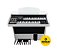 Órgão Eletrônico Tocamais MSX 300 branco laca com clave. Banco Luxo! - Imagem 1