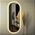 Espelho oval Tijuca 1,50x60 cm - Preto com LED - Imagem 2