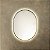 Espelho oval Tijuca 60x45 cm - Preto com LED - Imagem 6