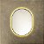 Espelho oval Tijuca 60x45 cm - Preto com LED - Imagem 8
