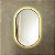 Espelho oval Tijuca 80x50 cm - Preto com LED - Imagem 4