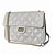 Bolsa Alça Corrente Dourada Couro Legítimo Versalhes Off White - Imagem 2