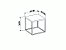 Mesa Auxiliar Quadrada Cube M Preto/Preto Industrial Artesano - Imagem 4