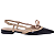 Sapatilha Arezzo Slingback Spikes Laço A130290065 - Imagem 1