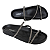 Sandália Arezzo Rasteira Bico Redondo Tiras Strass A120900094 - Imagem 6
