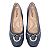 Scarpin Usaflex Salto Bloco Couro Enfeite AJ0111 - Imagem 7
