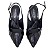 Scapin Mariotta Slingback Salto Alto Plissado 13563 - Imagem 8