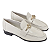 Mocassim Arezzo Couro Bico Redondo Metal Nó A136870011 - Imagem 3