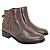 Bota Zapattero Casual Couro Salto Baixo Cano Baixo 850 - Imagem 5