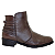 Bota Zapattero Casual Couro Salto Baixo Cano Baixo 850 - Imagem 1