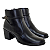 Bota Zapattero Casual Couro Salto Médio Cano Baixo 892 - Imagem 4