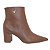 Bota Via Marte Social Cano Curto Couro Salto Bloco 236-003 - Imagem 1