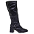Bota Bottero Cano Longo Couro Salto Bloco 361808 - Imagem 1