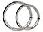 Par Aros em Alumínio Monaco Aero 21x185 e 18x215 Xre 300 Tornado Crf 230 Xtz Lander Dt Prata Cromado - Imagem 2