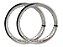Par Aros em Alumínio Monaco Aero Slim 18x185 e 18x215 Ybr Rd Cg Titan Fan Start Prata Cromado - Imagem 2