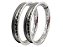 Par Aros em Alumínio Monaco Aero 18x215 e 18x250 Largo Ybr Rd Cg Titan Fan Start Prata Cromado - Imagem 1