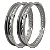 Par Aros em Alumínio Monaco 18x185 e 18x215 Cg Titan Fan Start 150 160 Ybr 125 Rd 135 Prata Cromado - Imagem 1