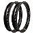 Par Aros em Alumínio Monaco 18x185 e 18x215 Cg Titan Fan Start 150 160 Ybr 125 Rd 135 Preto Brilho - Imagem 1