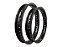 Par Aros em Alumínio Monaco 21x185 e 18x215 Lander Ténéré Dt Xre 300 Tornado Crf 230 Preto Brilho - Imagem 1