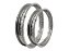 Par Aros em Alumínio Monaco 14x185 e 17x140 Biz 100 Biz 125 Pop 100 Pop 110 Prata Cromado - Imagem 1