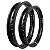 Par Aros em Alumínio Monaco 14x185 e 17x140 Biz 100 Biz 125 Pop 100 Pop 110 Preto Brilho - Imagem 1