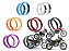 Par Aros em Alumínio Threeheads 21x185 e 18x250 Xre 300 Tornado Crf 230 Lander Ténéré - Imagem 1