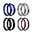 Par Aros em Alumínio Viper Predactor Aero 17x215 Xtz 250 Lander X Motard Xtz 125 X - Imagem 1