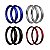Par Aros em Alumínio Viper Predactor Aero 18x185 e 18x215 Titan Fan Start Ybr Rd - Imagem 1