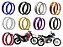 Par Aros em Alumínio Viper Street 21x185 e 17x250 Falcon Sahara Xlx 350 Xt 600 Xt 660 - Imagem 1