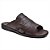 Sandália Masculina De Couro Conforto 408 Café - Imagem 1